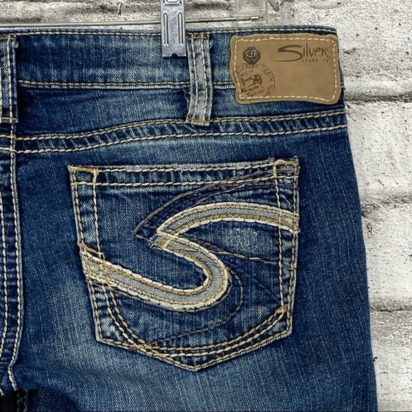 Silver Tuesday Women's 32 x 31 Bootcut Jeans Thick Stitch Embroidered Pockets - Picture 8 of 12